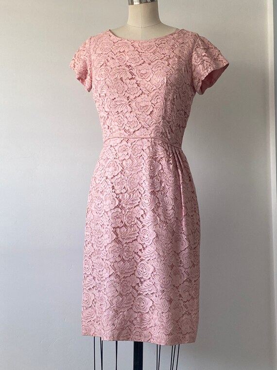 50's Lace Semi Formal Dress | M - image 5