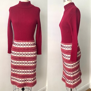 70’s Stretch Knit Dress | M