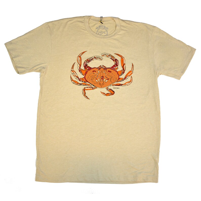 DUNGENESS CRAB  Cream  T-shirt  Crustacean Nation  Pot image 1