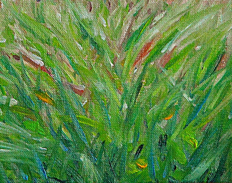 8 x 10 Pacific Palisades Small Painting Rotsen Landscape CA Original Oil Painting on Canvas by L Morning in Bluffs Bike Park
