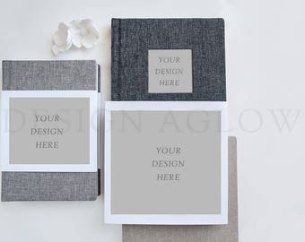 Download Free Minimal Four Album Mockup PSD Template