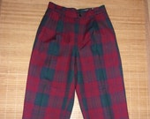 Vintage Giorgio Sant Angelo Tartan Plaid Suit Blazer Shorts Pants Set Size XS SM
