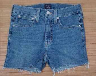 J Crew Cut Off Jean Shorts Size 25