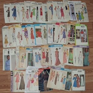 50 vintagemönster Simplicity Butterick McCalls 70-tal 80-tal