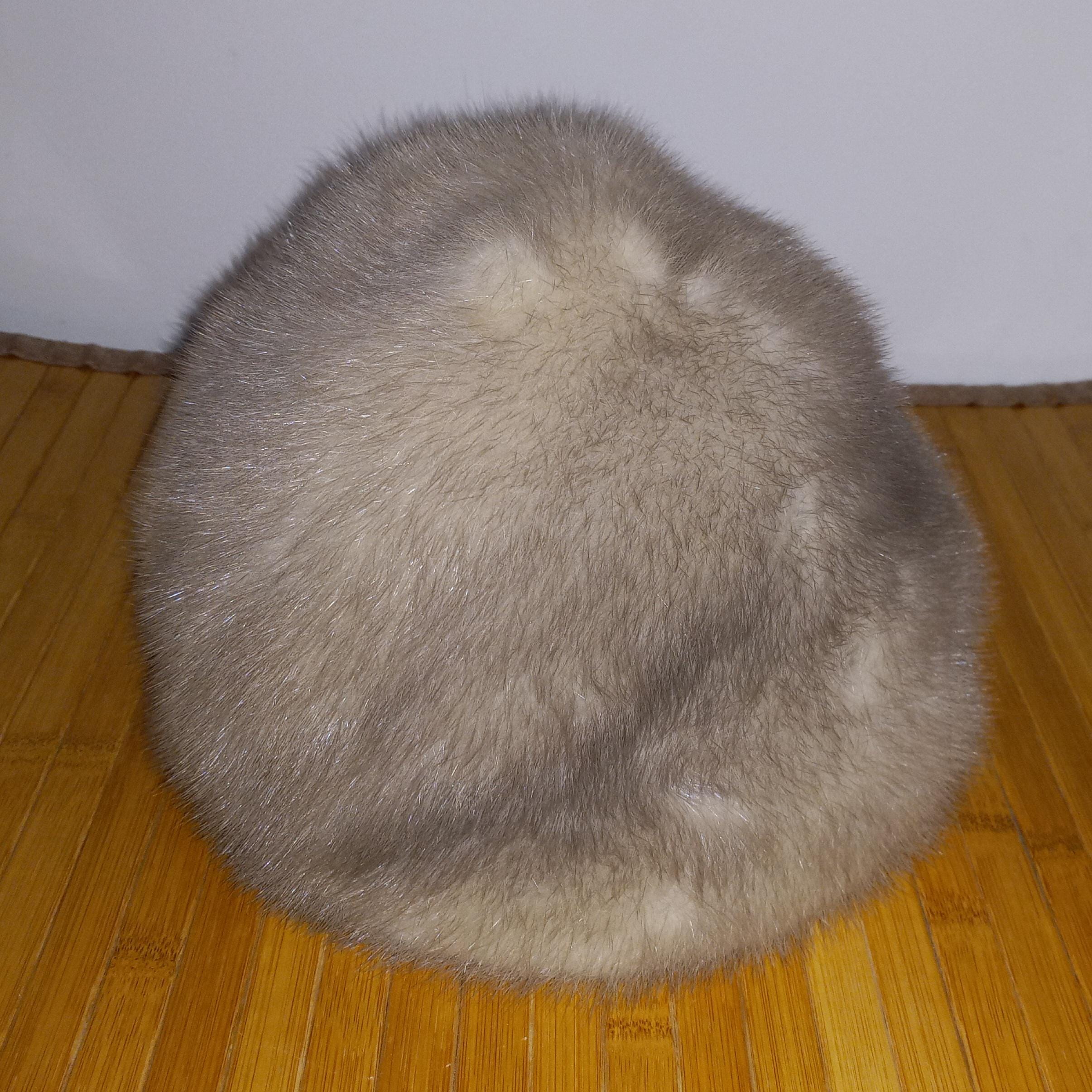 Macy’s Little Shop Genuine Mink and Leather Hat Vintage Brown Fur Hat Macy main image 2