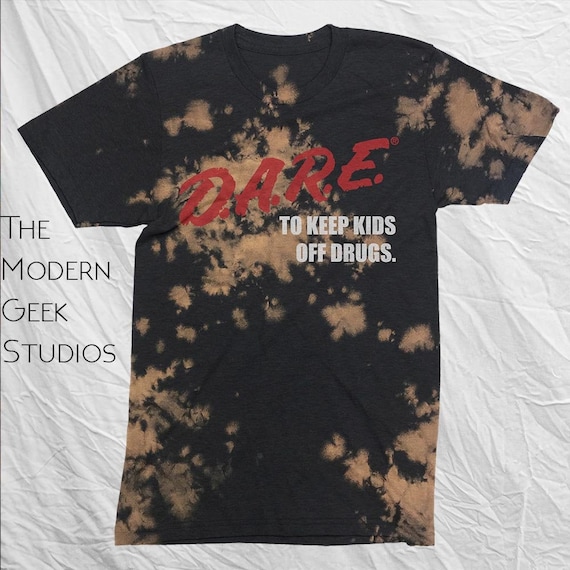 D.A.R.E. dare BLEACHED Vintage T Shirt 