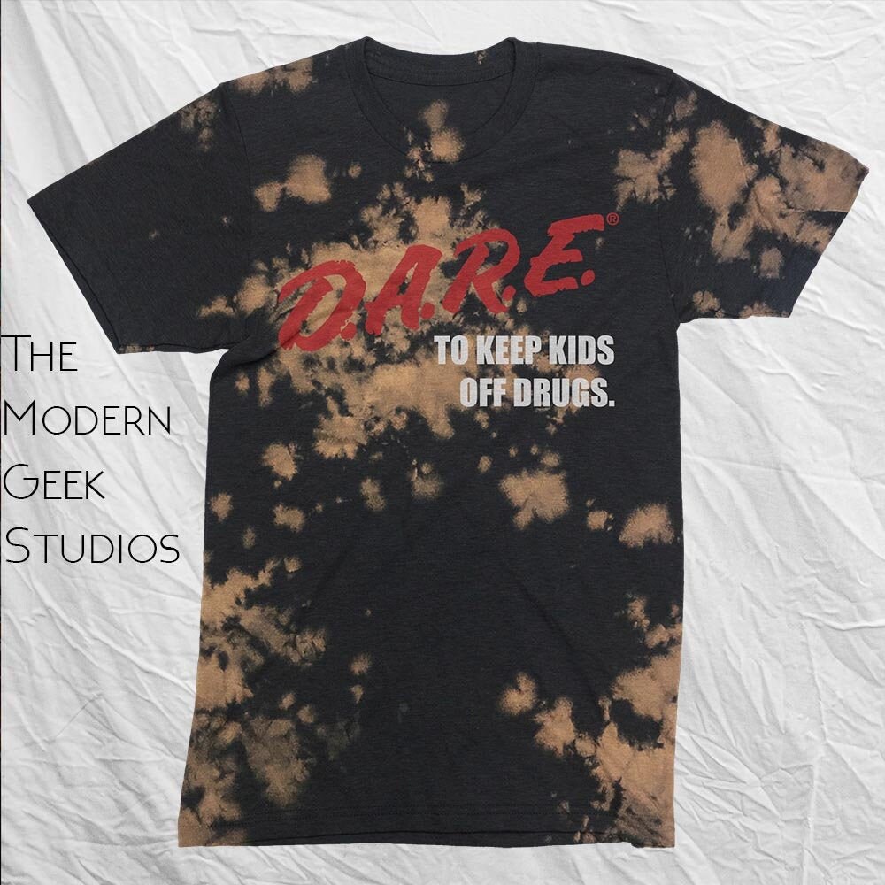 D.A.R.E. dare BLEACHED Vintage T Shirt 