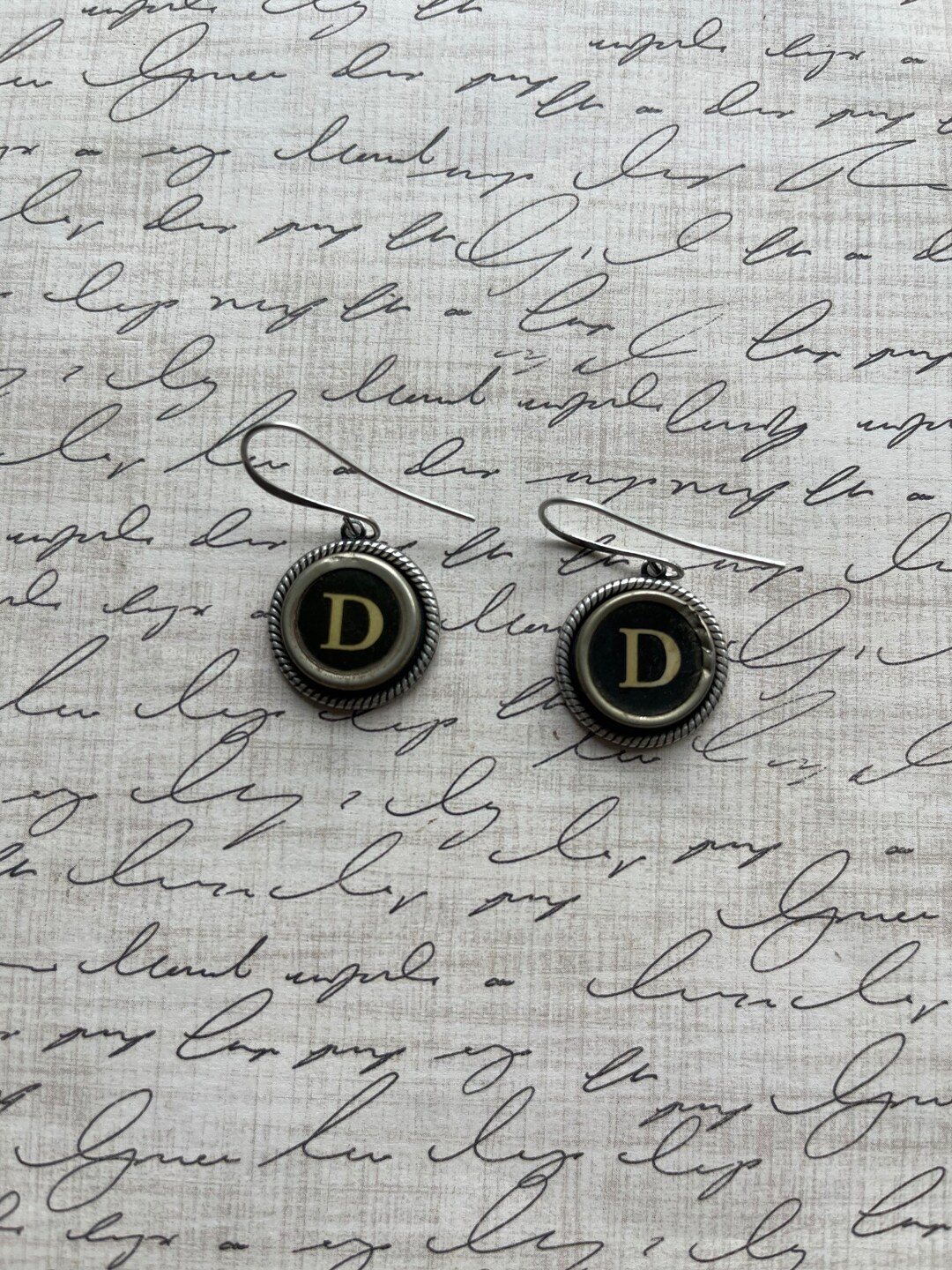 Vintage Typewriter Earrings/custom Initials Etsy