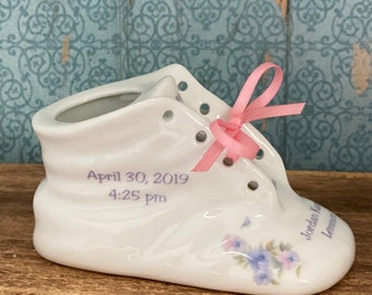 ceramic baby shoe keepsake