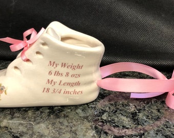 ceramic baby shoe keepsake