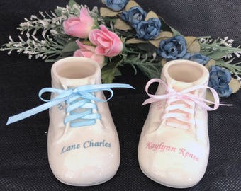 personalized baby shoe keepsake