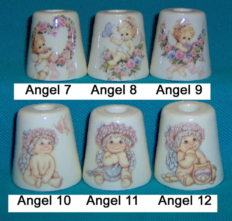 3 Angel Cherub Ceramic Cigarette Snuffers 200 Plus Designs Etsy
