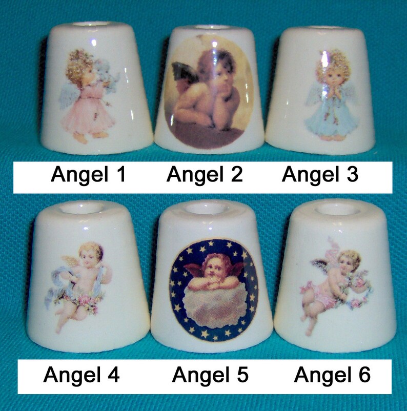 3 Angel Cherub Ceramic Cigarette Snuffers 200 Plus Designs Etsy