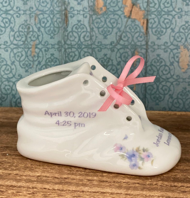personalized baby shoe keepsake