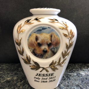6&quot; Photo Picture Pet Dog Cat Cremation Memorial Urn