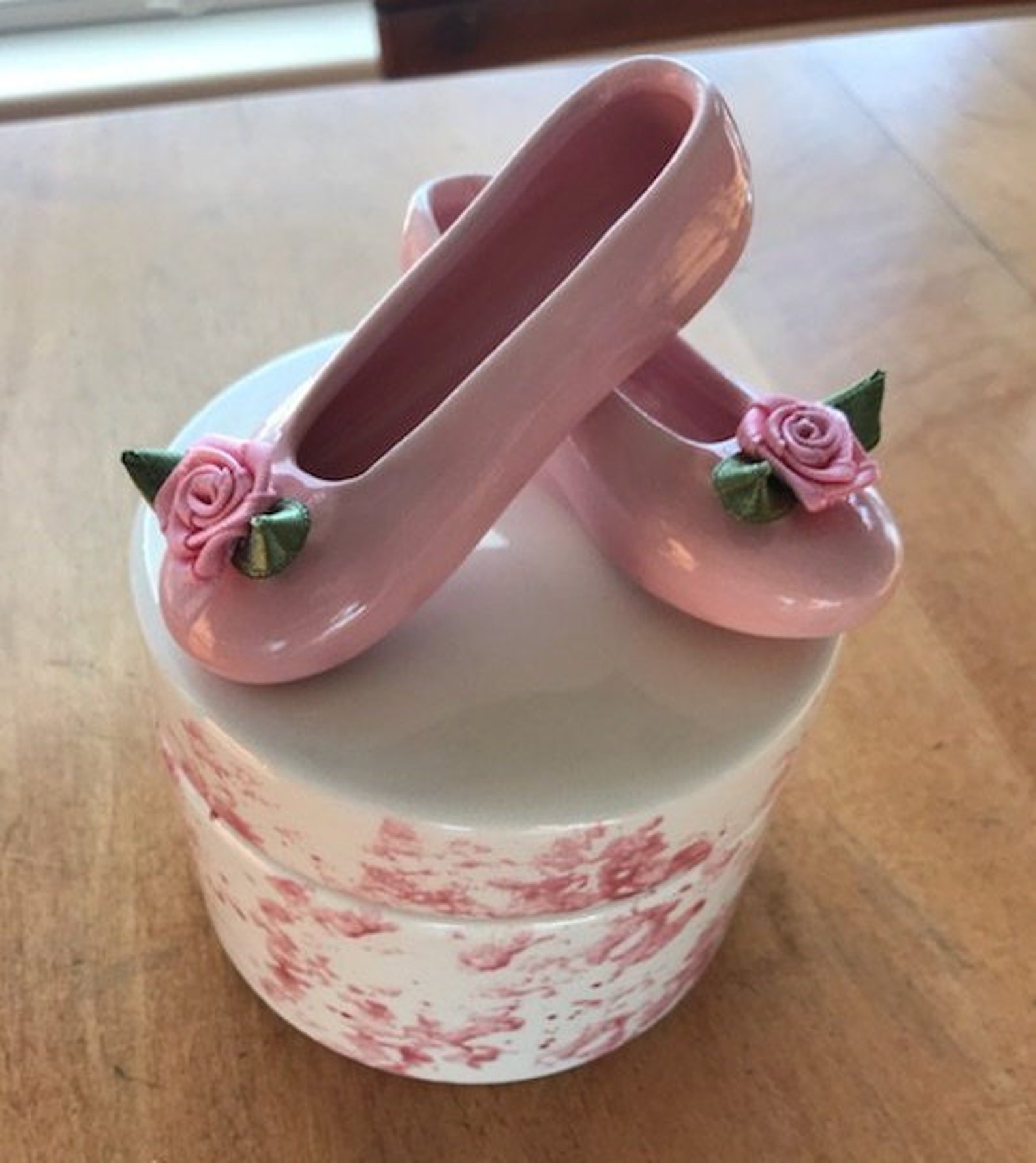 dance recital trinket jewlery box gift for ballet dancer ceramic porcelain