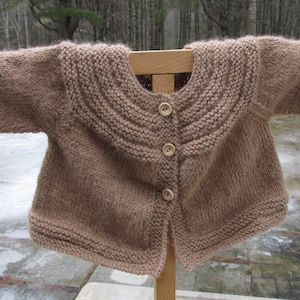 Fawn Alpaca Baby Sweater