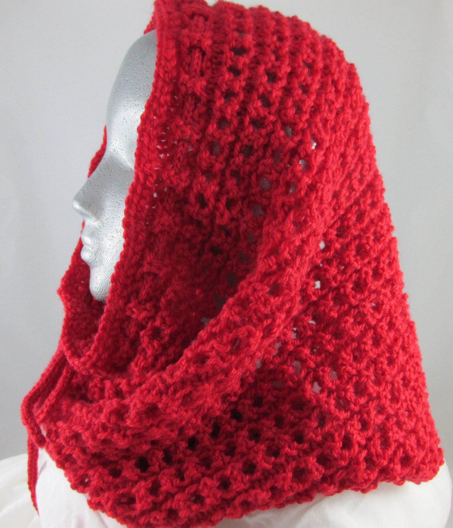 Wool Cowl Cucullus Red main image 1