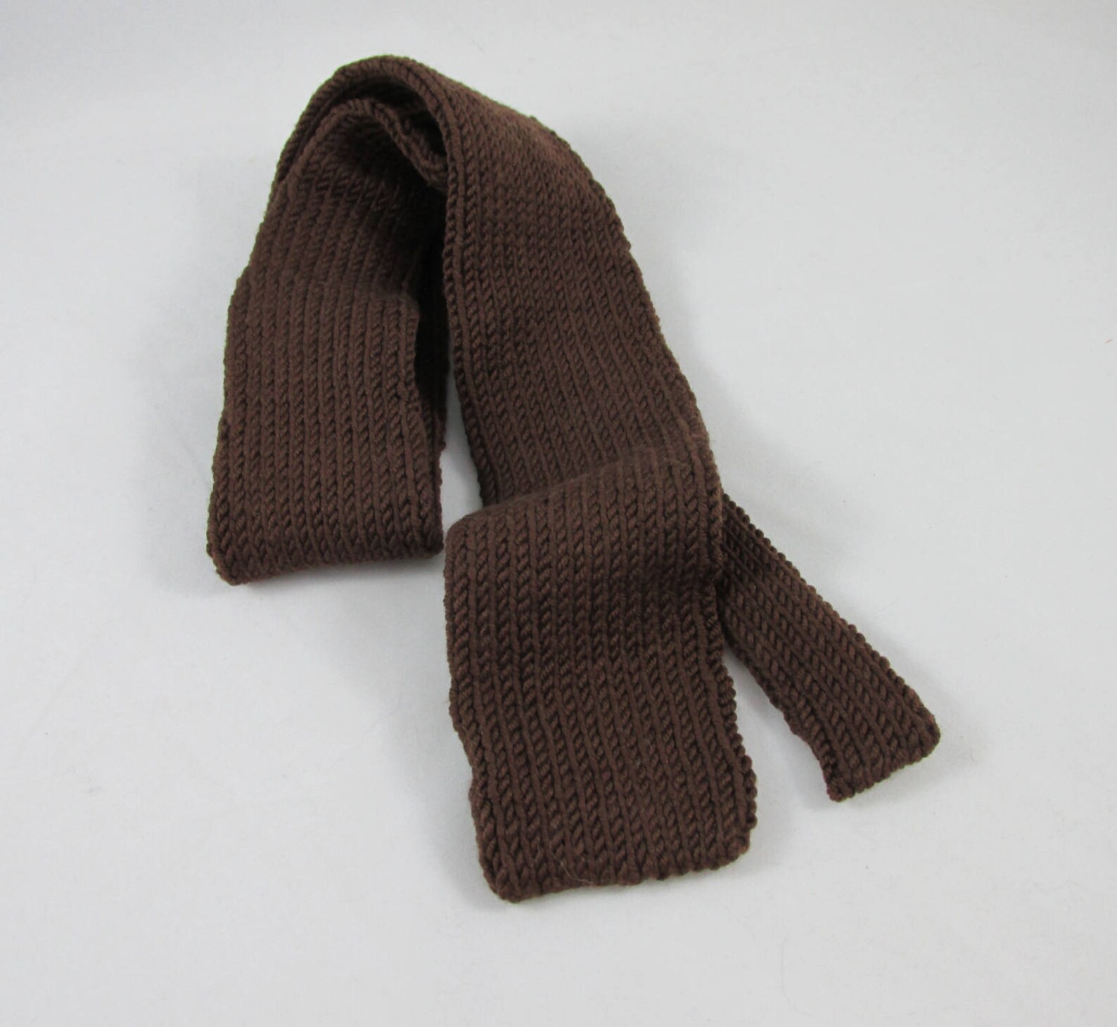 Hand Knit Merino Wool Necktie Etsy