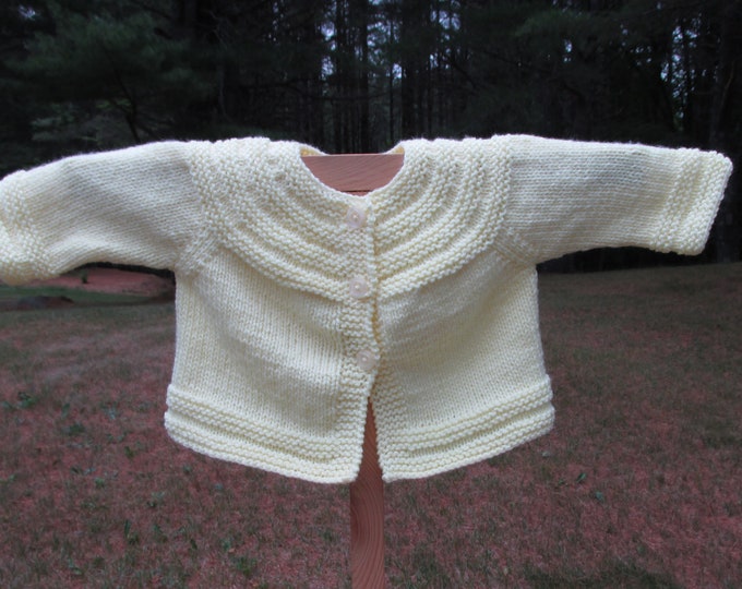 Yellow Baby Sweater Etsy