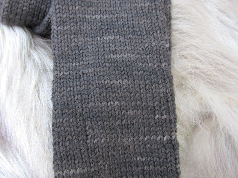 Hand Knit Merino Wool Necktie Etsy