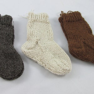 Hand Knit Alpaca Toddler & Baby Socks image 1