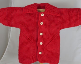Red Sweater Jacket