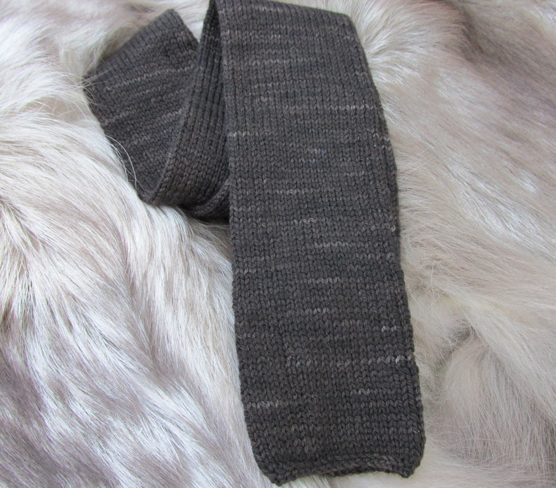 Hand Knit Merino Wool Necktie Etsy
