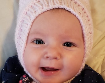 Kitty Ears Baby Bonnet