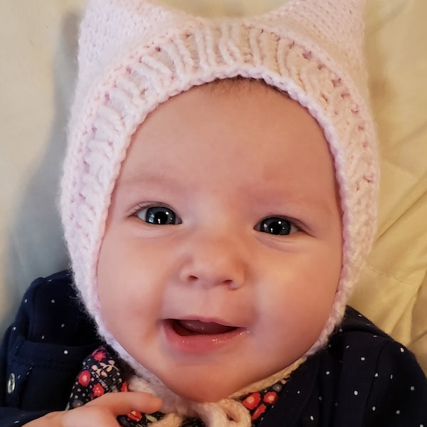 Kitty Orejas Baby Bonnet