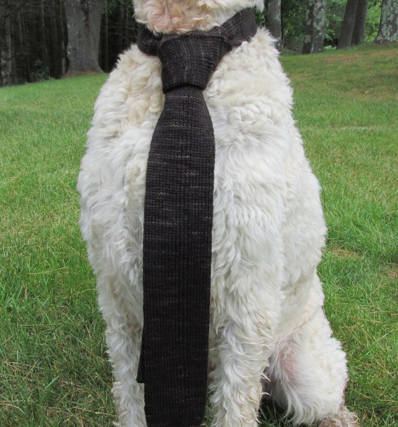 Hand Knit Merino Wool Necktie Etsy