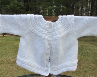 White Baby Sweater