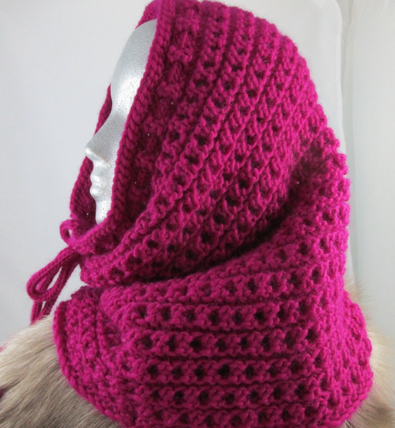 Wool Cowl Cucullus Brown