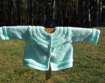 Mint Green Baby Sweater