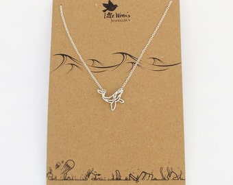 Whale Necklace // Orca Necklace • Animal Necklace • Whale Jewellery • Gift for Her • Dainty Necklace • UK Seller • Gift Wrapping Available