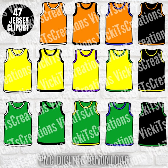 Basketball Jersey PNG Clip Art Instant Download 