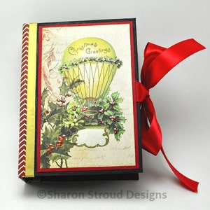 Vintage Christmas 5x7 Mini Scrapbook Album image 1