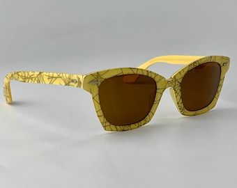Vintage Y2K Fendi Oval Sunglasses SMALL NARROW Fit FF Logo Brown