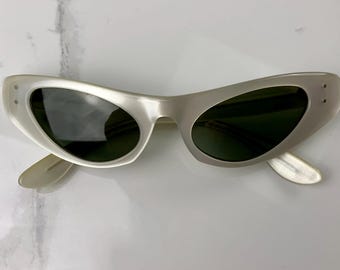 Vintage 1950'S Ray-Ban Cat Eye Sunglasses - Marcellina - by B & L Ray-Ban USA - Optical Quality - Appears Unworn