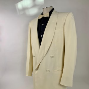1940年代 ダブルブレスト タキシードジャケット - ショールカラー 