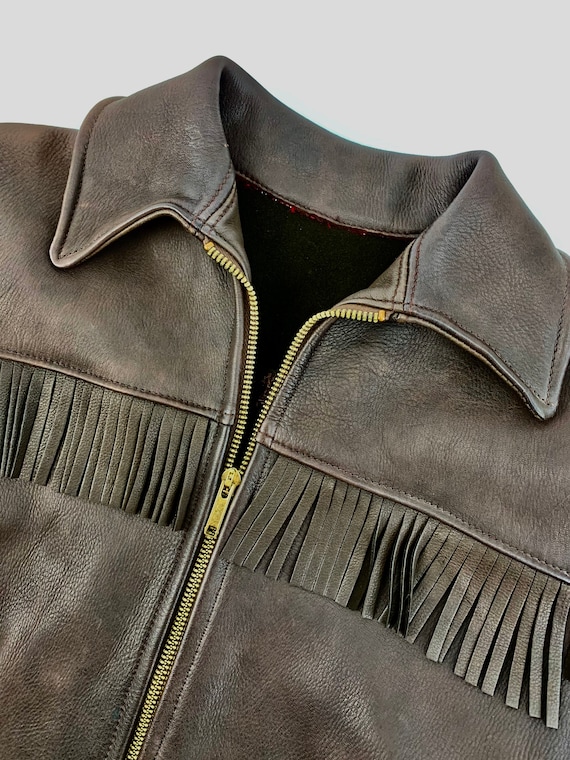 1950's Buckskin Jacket - Deep Brown Buckskin - Wr… - image 7