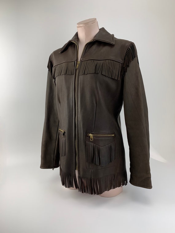 1950's Buckskin Jacket - Deep Brown Buckskin - Wr… - image 2