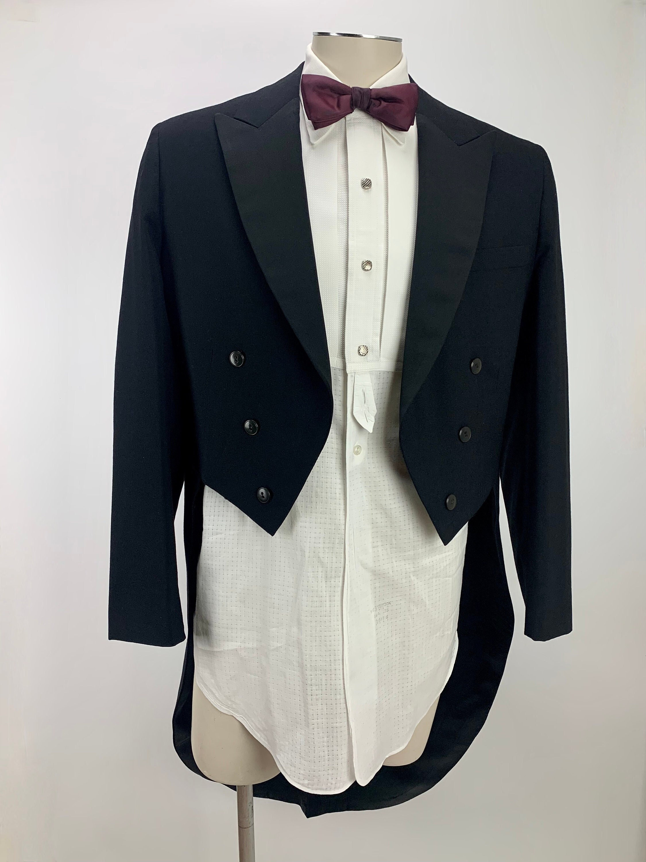 Classic 1965 Cut-away TAILS TUXEDO Jacket - Quality Wool Classic 1965 Cut-away TAILS TUXEDO Jacket - Quality Wool