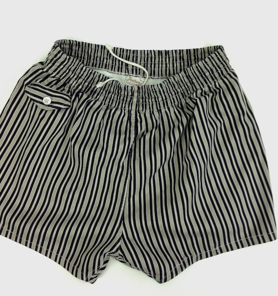 1950 de maillots de bain / rayé coton /JANTZEN sergé /JANTZEN coton / doublé / poche avec bouton de pièce / Taille Medium d7b614 1950 de maillots de bain / rayé coton /JANTZEN sergé /JANTZEN coton / doublé / poche avec bouton de pièce / Taille Medium d7b614