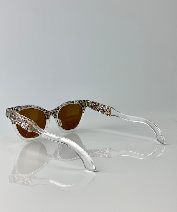 1950'S Cat Eye Sunglasses - Clear Plastic Frames … - image 5