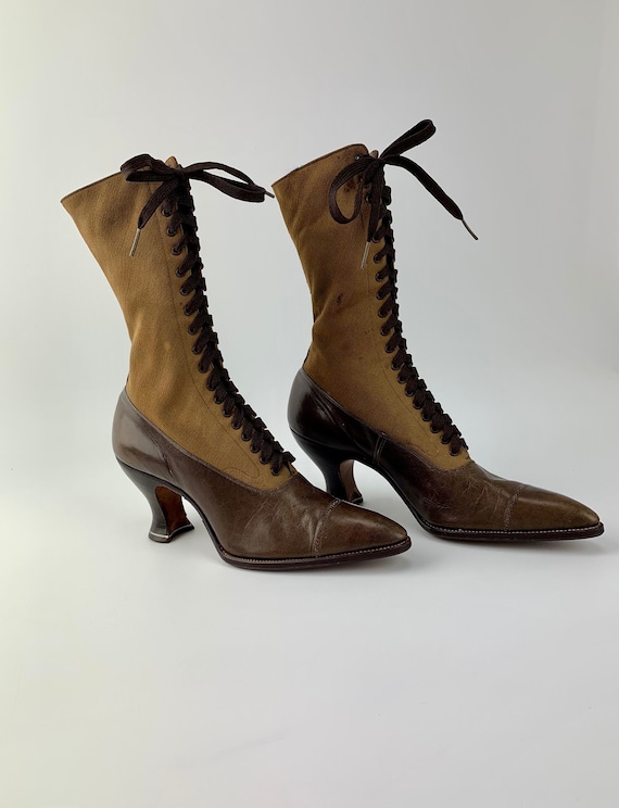 Authentic 1890's -1900 Victorian High Top Boots - 