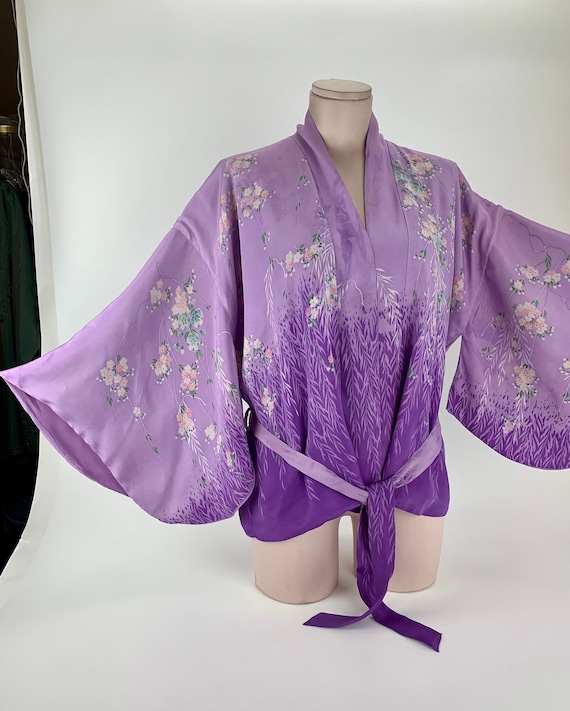 1930's-40's Japanese Silk Kimono - Short Jacket Le
