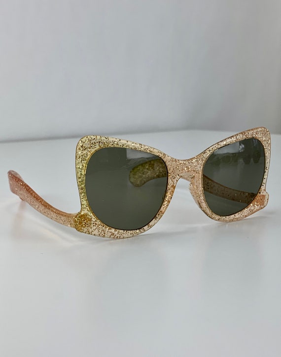 Late 1940'S Early 50'S Sunglasses - Glitter Encrus