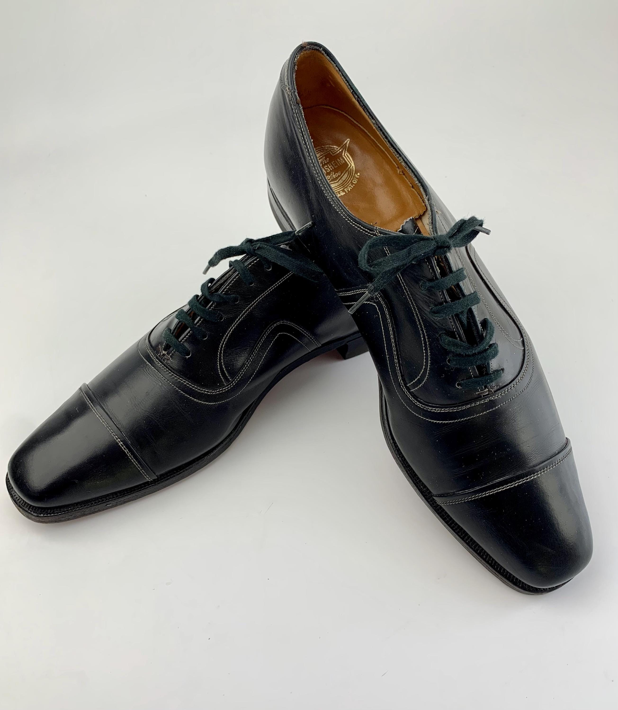 Vintage Florsheim Dress Shoes- 6 Eyelet Cap~toe Oxford