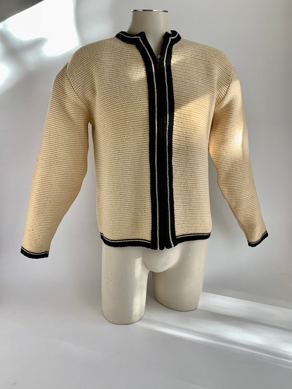 1950'S-60'S MOD Zip Cardigan - BRENTWOOD SPORTSWE… - image 6